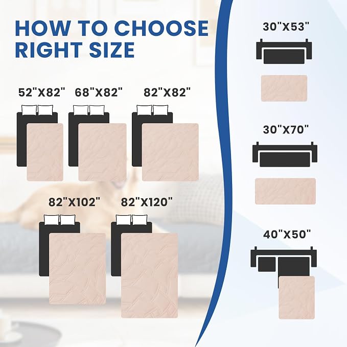Waterproof Couch Covers for Pets, Waterproof Dog Bed Cover, Anti-Slip Soft Dog - Image 4