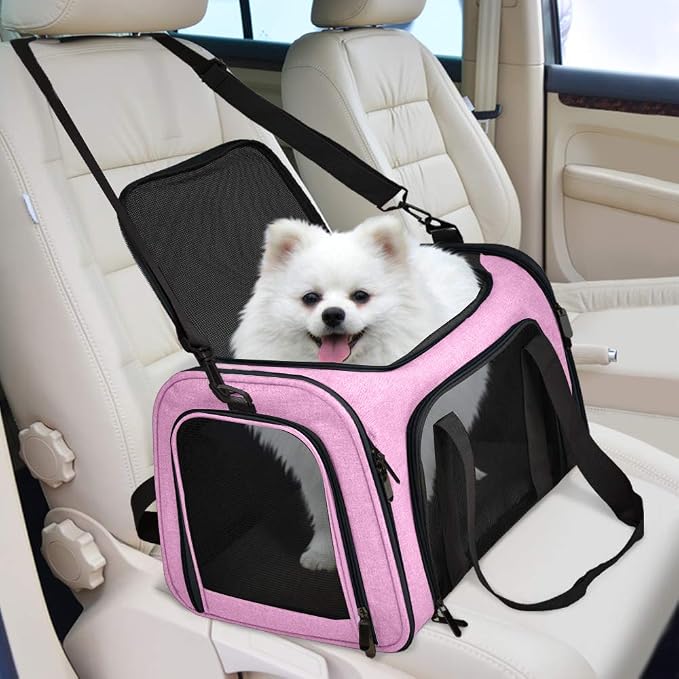 Henkelion Pet Carrier for Small Medium Cats Dogs Puppies up to 15 Lbs, TSA - Image 5