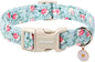 DOGWONG Floral Dog Collar, Cute Adjustable Flower Collar, Girl Female Dog Collar by DOGWONG
