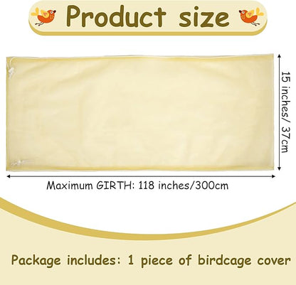 Shappy Large Bird Cage Seed Catcher, Bird Cage Cover Net Skirt Guard, - Image 2