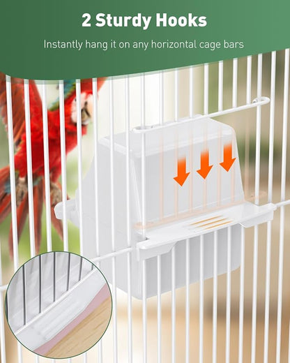 Pawfly 2 Pcs Bird Feeder, Hanging Plastic Water Dispenser - Image 3