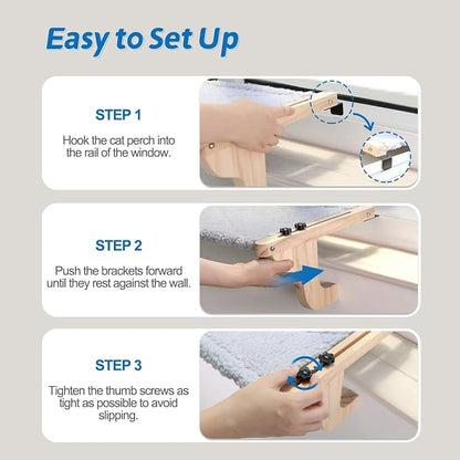 Zakkart Easy Seat Cat Perch for Window Sill - Image 3