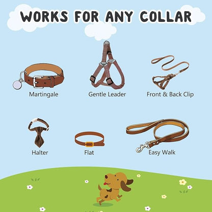 YUEPET Dog Safety Collar Clips 5 Pack Adjustable Prong Collar Backup Clips - Image 4
