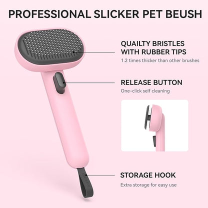 Aumuca Cat Brushes for Indoor Cats, Cat Hair Brush for Shedding, Cat Brush for - Image 3