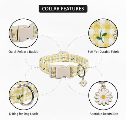 Cute Dog Collar, Spring Summer Design Floral Collar - Image 2