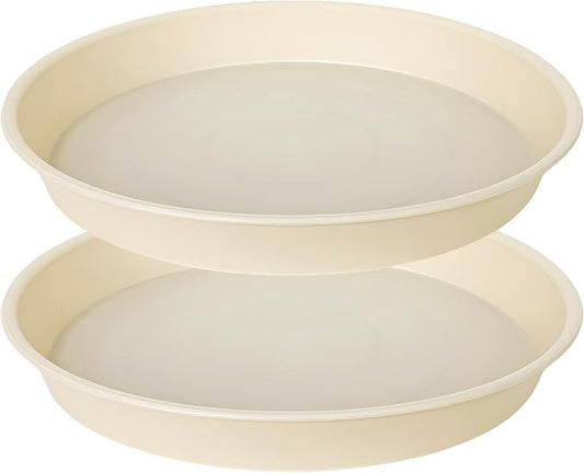 2 Pack of 16 17 inch Plant Saucer, 2.3" Depth, Plant Trays by Bleuhome