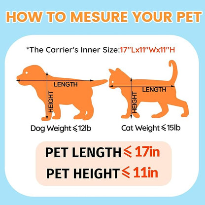 Petskd Top-Expandable Pet Carrier 19x13x9 Inches Southwest Allegiant Airlines - Image 4