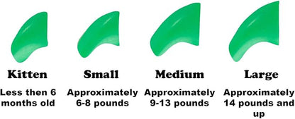 Funky New Year Combo Soft Nail Caps Cats Claws 40pk Large Size - Image 2