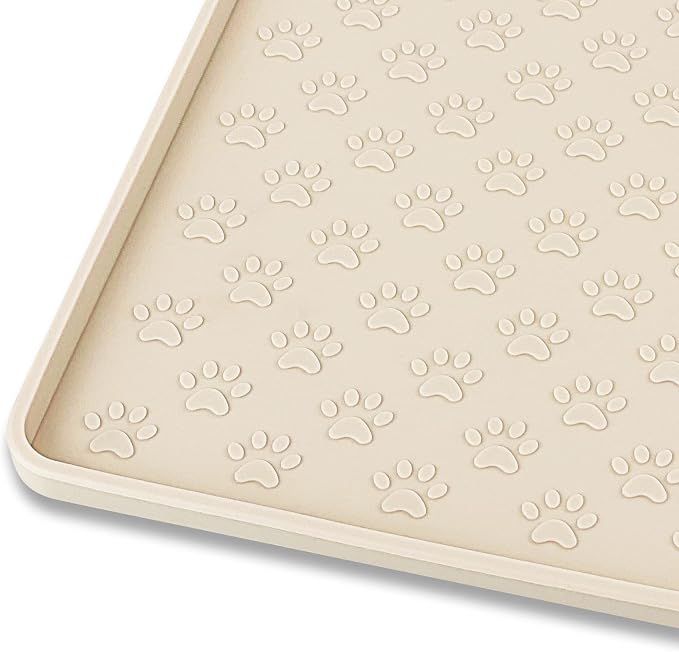 Ptlom Silicone Pet Placemat for Dog and Cat, Waterproof Non-Slip Pet Feeding by PTLOM