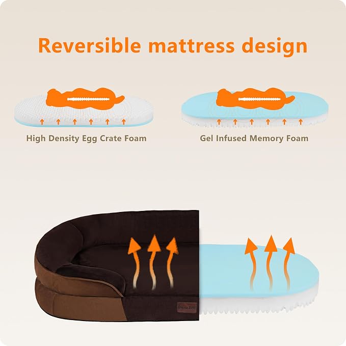 Dwanton Orthopedic Dog Bed for Large Dogs - Image 3