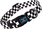 Roses&Poetry Dog Collar with Colourful Checkered Patterns, Adjustable Durable by RosesPoetry