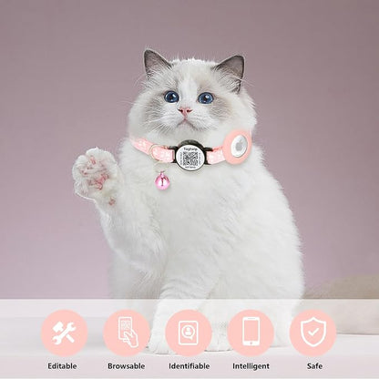 Reflective AirTag Cat Collar, TAGHELP Integrated Air Tag Cat Collar - Image 5