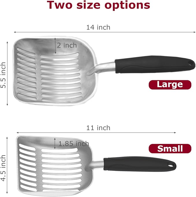 Cat Litter Scoop, Kitty Metal Scooper, Aluminum Alloy Sifter, Kitten Pooper - Image 4