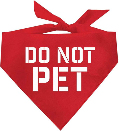 Do Not Pet Dog Bandana by TeesTails