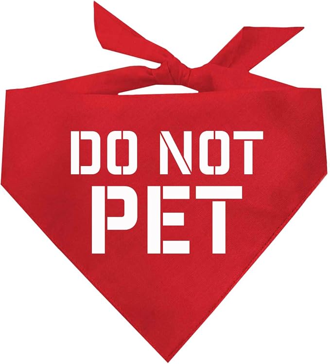 Do Not Pet Dog Bandana GB by TeesTails
