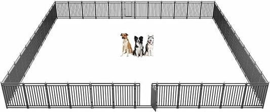Dog Playpen Dog Fence Outdoor for Yard 47" H by Petorldog