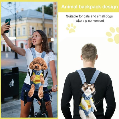 Pet Carrier Backpack, Adjustable Backpack Legs Out Easy-fit Chest Carrier - Image 5