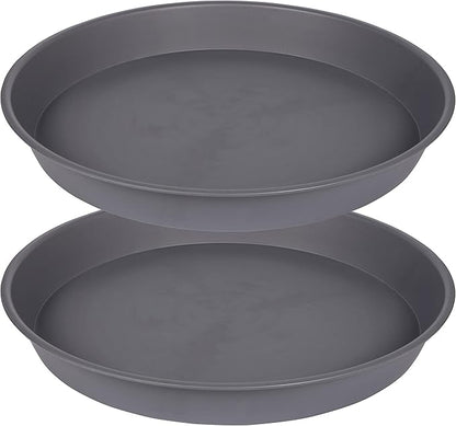 2 Pack of 20 21 inch Plant Saucer Round, Deep Plant Saucers by Bleuhome