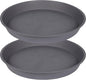 2 Pack of 20 21 inch Plant Saucer Round, Deep Plant Saucers by Bleuhome