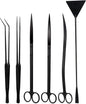 Segarty Aquarium Tools, 6 in 1 Stainless Steel Aquatic Plant Tweezers Scissor by Segarty