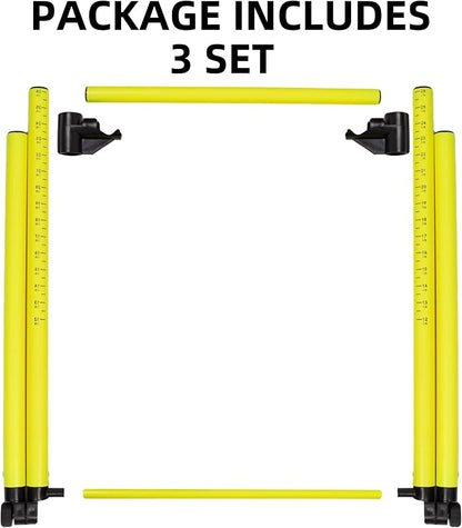 3 Pack Adjustable Height Hurdles Training Equipment, Agility Speed Jumping - Image 4