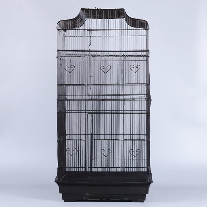 Bird Cage Seed Catcher, Large Airy Gauze Seeds Bird Cage Cover Guard Adjustable - Image 6