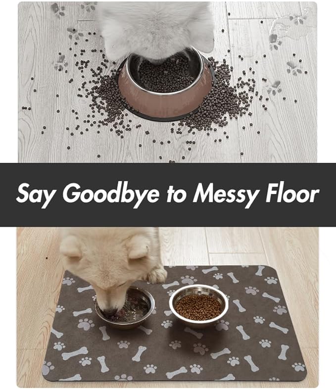 MontVoo Dog Food Mat-Large Pet Feeding Mat - Image 3