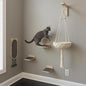Modern Cat Wall Furniture Set – 5-Piece Hanging Shelves by Unknown