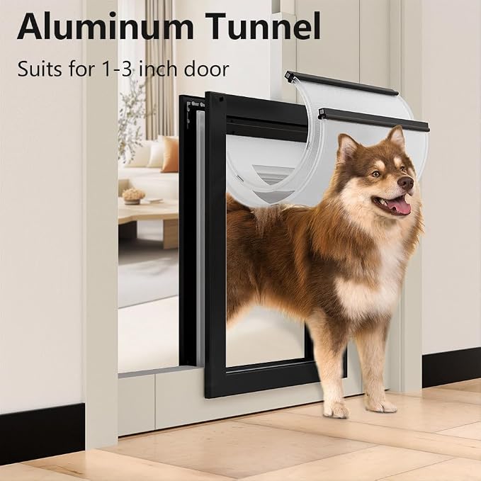 Aluminum Large Dog Door for Door, Doggie Door - Image 5