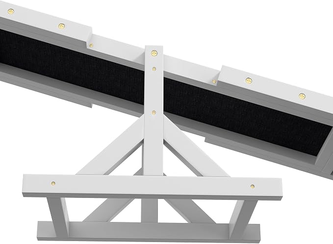 PawHut Wooden Dog Agility Seesaw - Image 8