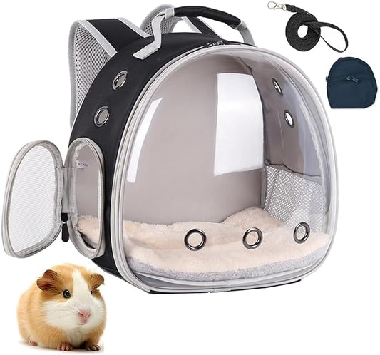 Portable Small Animal Backpack Travel Breathable Pet Carrier Bag Cages by LightUpYourPetsLife