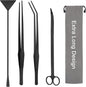 Aquarium Aquascape Tools Kit 15in, 4 in 1 Anti-Rust Aquatic Plant Aquascaping by LuxivLLC