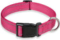 Reflective Dog Collar with Buckle Adjustable Safety Nylon Collars by BOOMIBOO