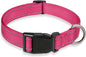 Reflective Dog Collar with Buckle Adjustable Safety Nylon Collars by BOOMIBOO