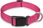 Reflective Dog Collar with Buckle Adjustable Safety Nylon Collars by BOOMIBOO