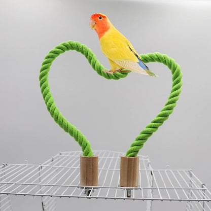 2 Pack Bird Rope Swing Chewing Toy, Hemp Perch Swing, Cage Standing Climbing - Image 4