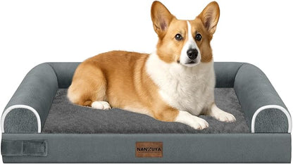 Medium Large Dog Bed Orthopedic Washable: Beds Bolster Medium Large Sized Dog by Nanuya