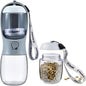 Dog Water Bottle with Food Container, Travel Puppy Water Bowl, Portable Pet by Cibaabo