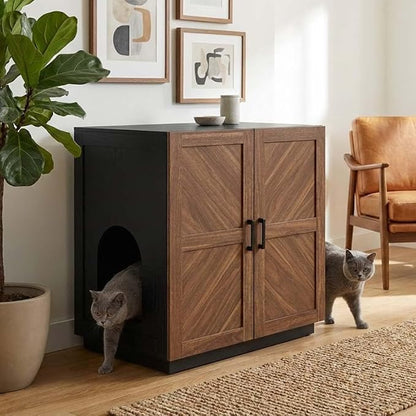 unipaws Cat Litter Box Enclosure Furniture by unipaws