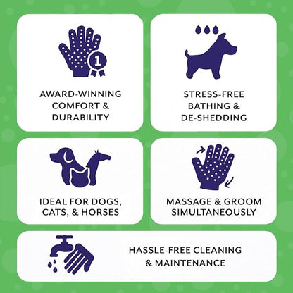 H HANDSON Pet Grooming Gloves - Image 7