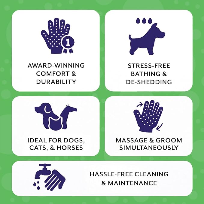 H HANDSON Pet Grooming Gloves - Image 6