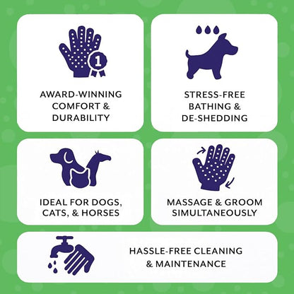 H HANDSON Pet Grooming Gloves - Image 7
