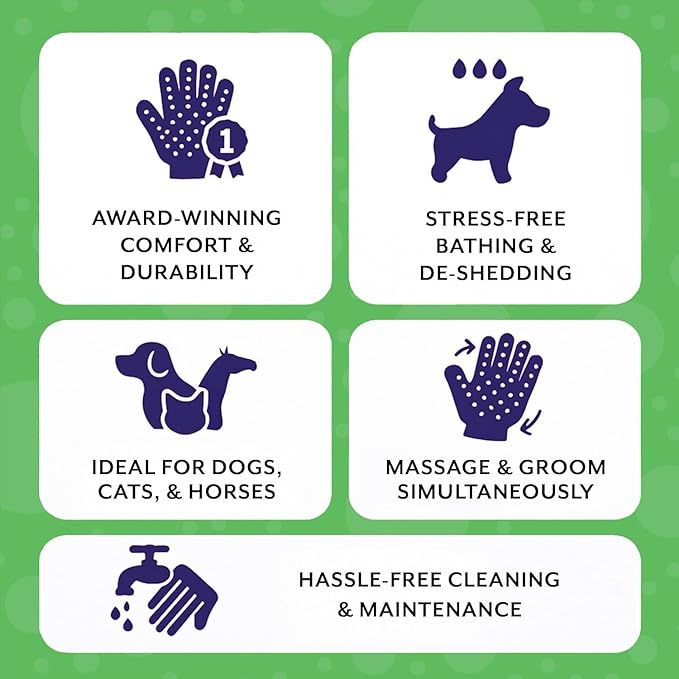 H HANDSON Pet Grooming Gloves - Image 7