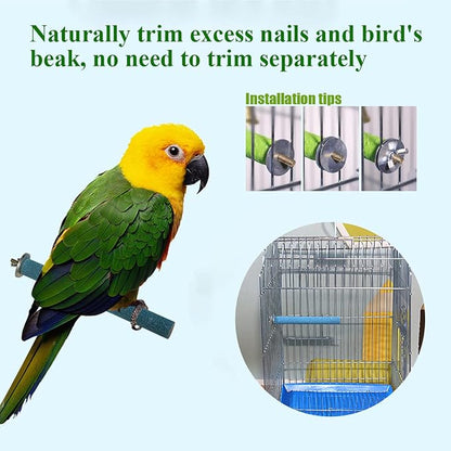 Hamiledyi 5 Pcs Parrot Perch Stand Natural Wood Bird Perch Stand Platform Paw - Image 5