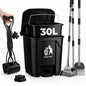 30L Dog Poop Trash Can Outside by AXINCANAAN