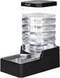 RIZZARI Stainless Steel Pet Water Dispenser: 10L Large Gravity Waterer by RIZZARI