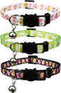 3 Pack Easter Cat Collar with Bell Breakaway Adjustable by Lamphyface