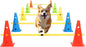 Dog Jump Agility Training Set Puppy Agility Training Hurdle 10 Cones & 5 Poles by plzzree