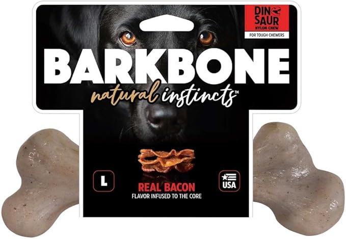Pet Qwerks Dinosaur BarkBone - Image 3