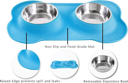 Hubulk Pet Dog Bowls 2 Stainless Steel Dog Bowl - Image 3